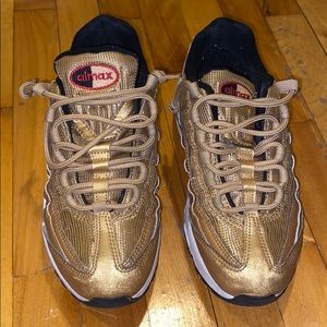 Gold Nike AirMax 97s (Barely Worn!!!!)